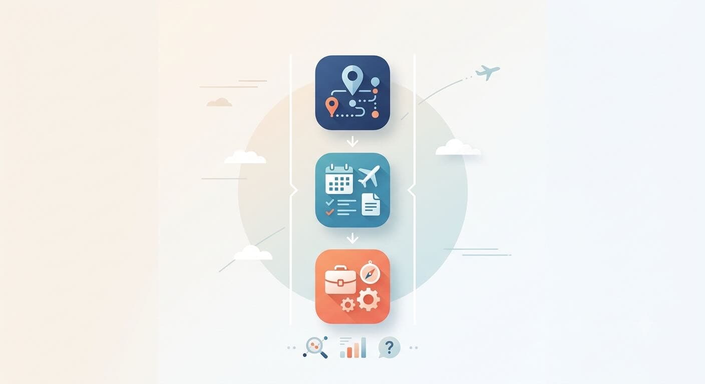 Comparison of Wanderlog, TripIt, and ONVA travel planning apps